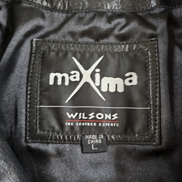 Wilsons Maxima Black Leather Jacket - Picture 6 of 11